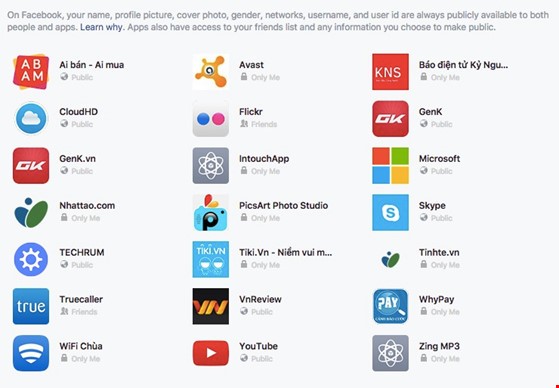 Gỡ các ứng dụng, trò chơi không cần thiết khỏi Facebook. Ảnh: M.HOÀNG Gỡ các ứng dụng, trò chơi không cần thiết khỏi Facebook. Ảnh: M.HOÀNG