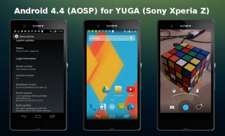 Sony Xperia Z: có bản ROM Android 4.4 tùy biến