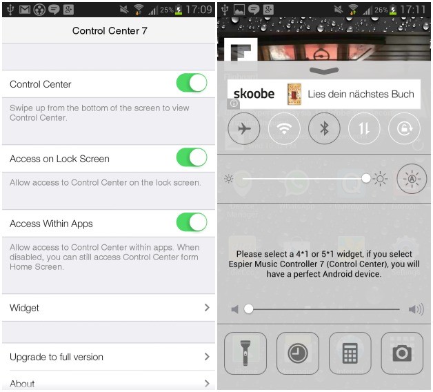 Espier Control Center 7: Đem Control Center của iOS lên Android