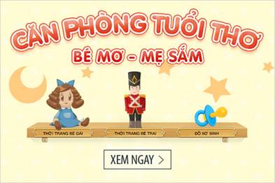 Sendo.vn giảm giá đến 70% tại “Căn phòng tuổi thơ”