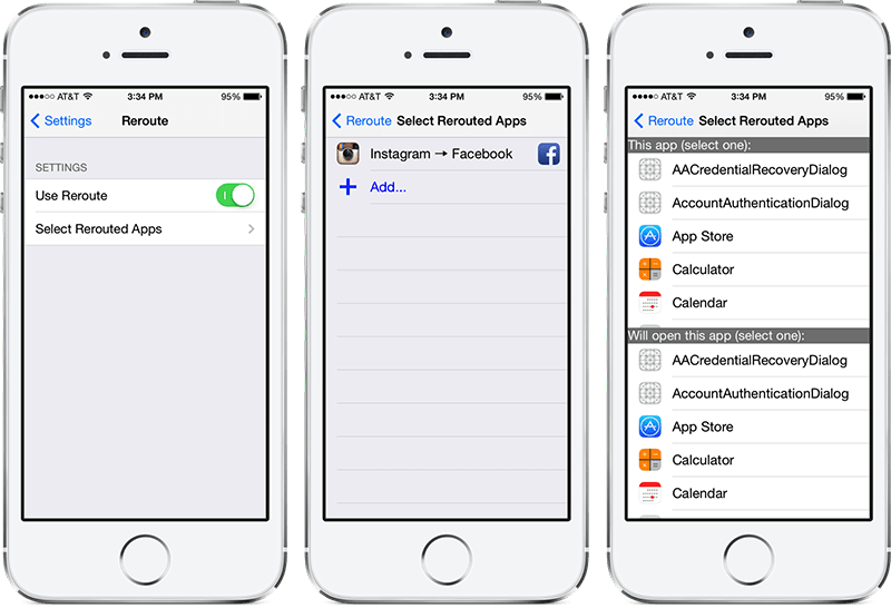 Reroute: Gây rối ứng dụng