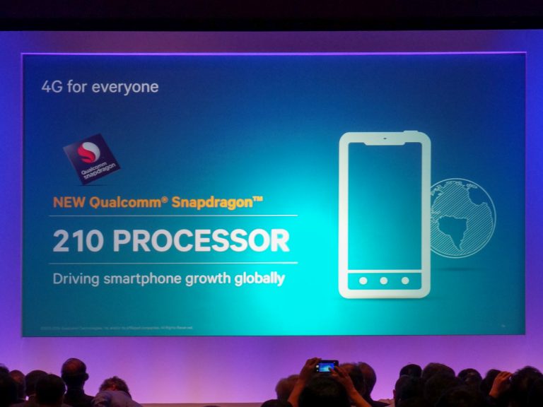 Chip lõi tứ Snapdragon 210 sẵn sàng cho máy giá rẻ trong 2015