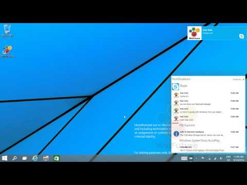 Sơ lược Notification Center trên Windows 9