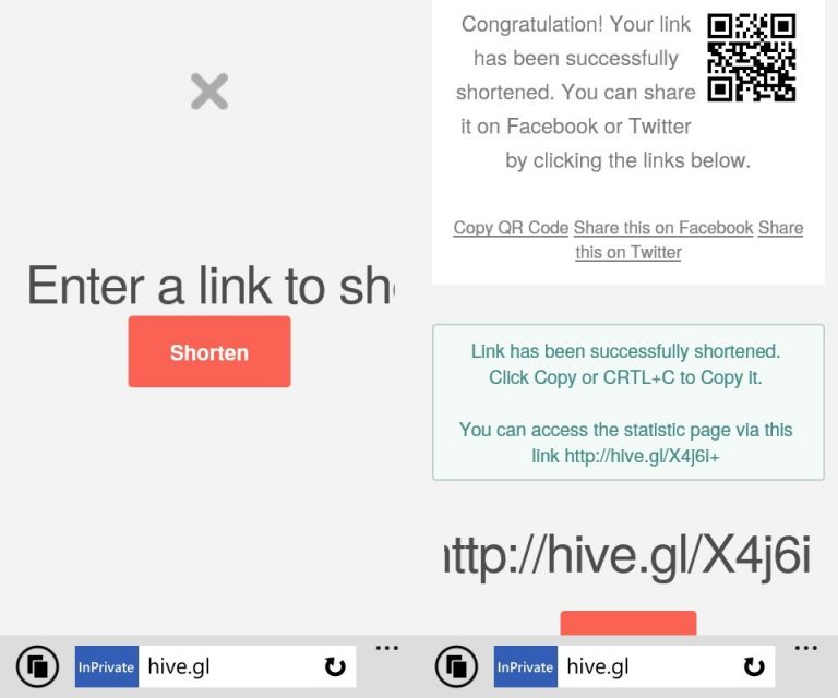 Rút gọn nhanh link trên di động