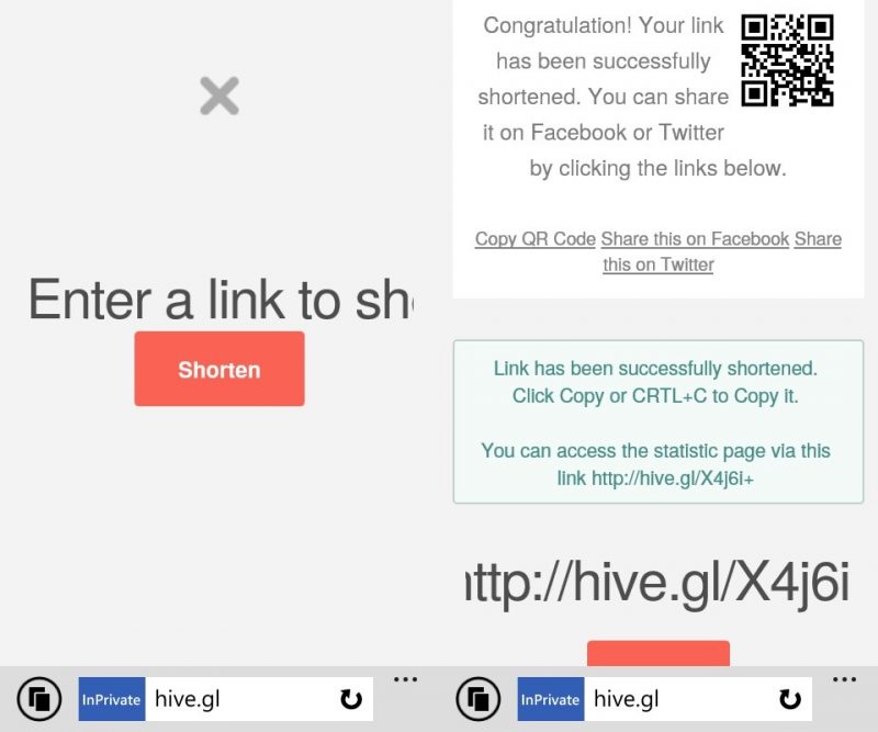Rút gọn nhanh link trên di động
