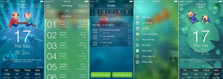 Xem lịch âm trên Android với Lịch như ý
