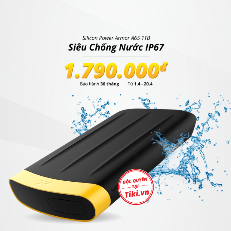 Silicon Power giảm giá dòng ổ cứng Armor A65