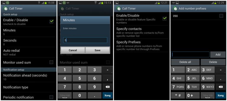 Tự động ngắt cuộc gọi theo thời gian trên Android