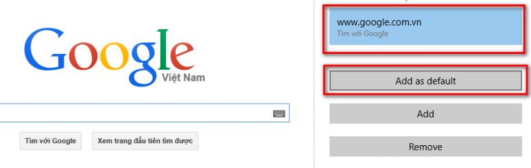 Thay đổi công cụ tìm kiếm mặc định trong Microsoft Edge