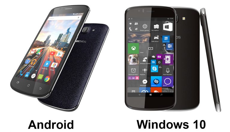 Archos ra mắt ba điện thoại mới, bao gồm cả máy Windows 10