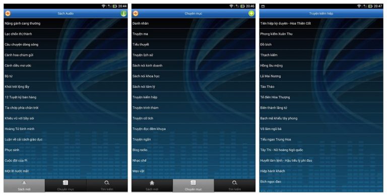 Sách Audio – Kho sách nói thuần Việt trên Android
