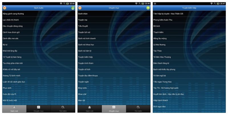 Sách Audio – Kho sách nói thuần Việt trên Android
