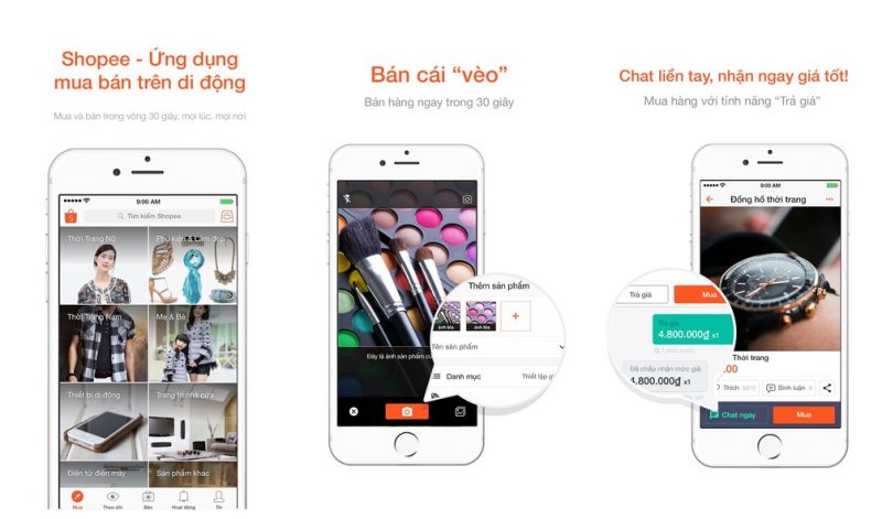 Mua bán dễ dàng qua điện thoại với ứng dụng Shopee