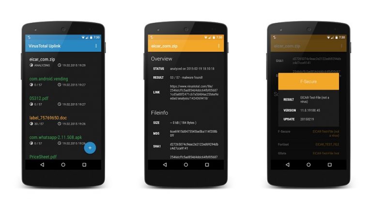 Quét mã độc trực tuyến trên Android