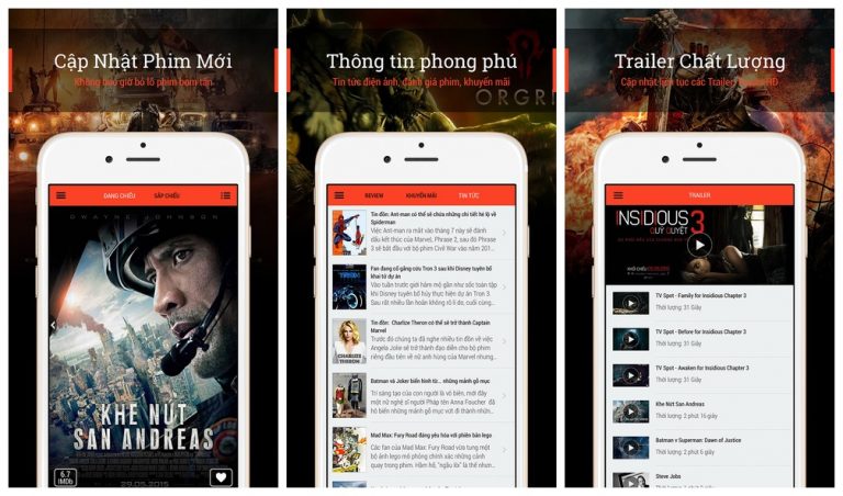 Hướng dẫn đặt vé xem phim qua di động với 123Phim