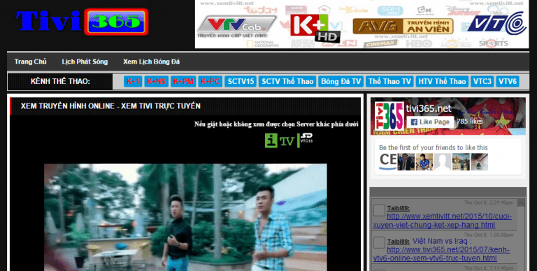 Xem truyền hình online ngay trên trình duyệt di động