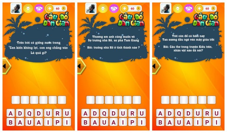 Chơi câu đố dân gian trên Android