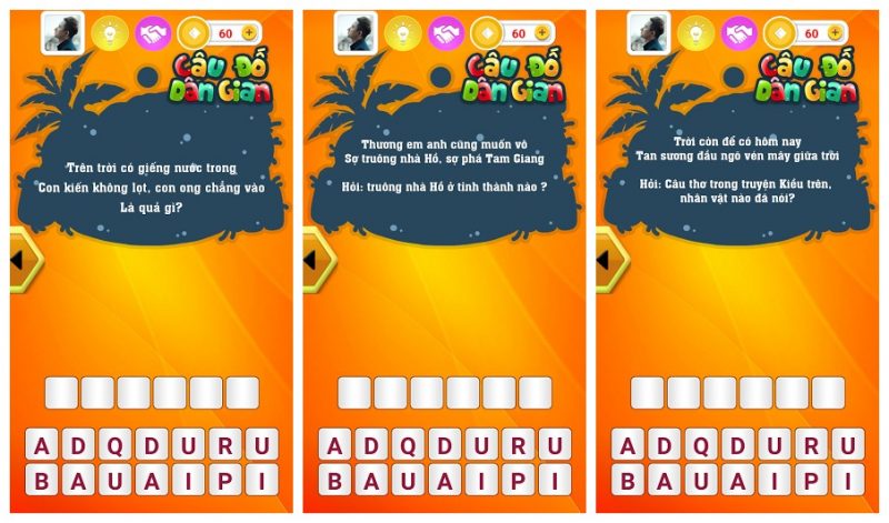 Chơi câu đố dân gian trên Android