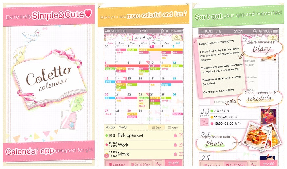 Coletto Calendar Quyển lịch dễ thương cho bạn gái