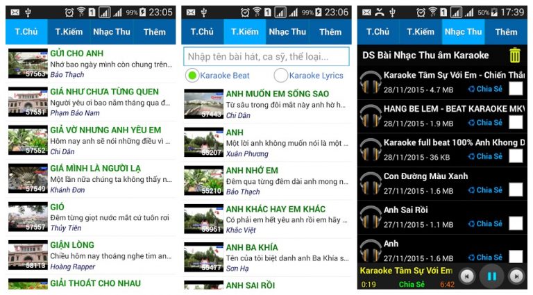Việt Karaoke: Biến điện thoại Android thành máy hát Karaoke