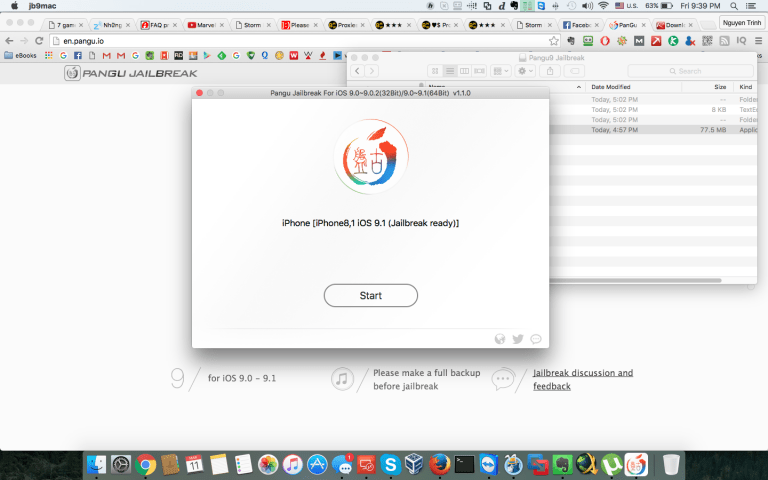 Hướng dẫn jailbreak iOS 9.1 cho các thiết bị iOS