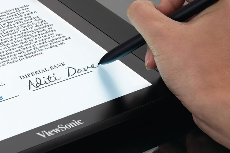 Mô-đun cảm biến số hóa ViewSonic Digitizer nâng cao sức mạnh cho các giải pháp máy quản lý tiền ảo của ngân hàng