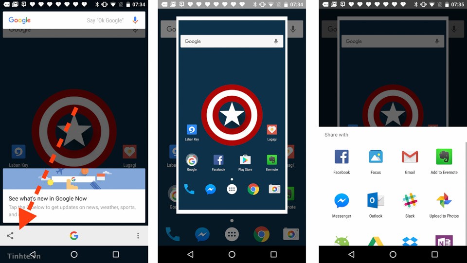 Các shortcut hay dành cho Android 6.0