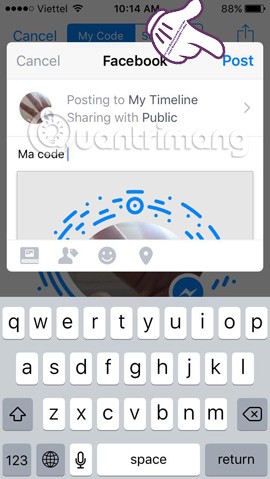 Hướng dẫn kết nối bạn bè trên Facebook Messenger bằng mã Code