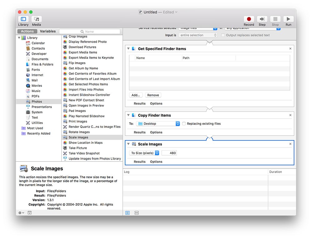Hướng dẫn resize hàng loạt ảnh trên Mac sử dụng công cụ Automator có sẵn