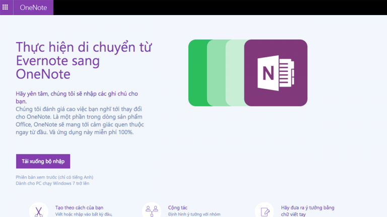 Hướng dẫn chuyển dữ liệu từ EverNote qua OneNote