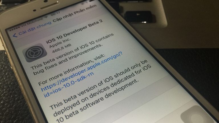 Apple cho phép tải về iOS 10 Developer Beta 2