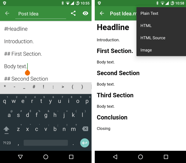 5 ứng dụng ghi chú mã nguồn mở cho Android