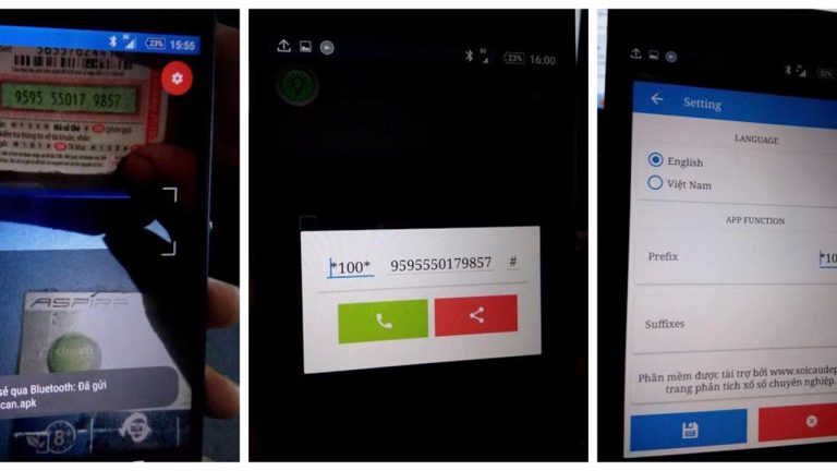 Ứng dụng nạp thẻ điện thoại bằng cách chụp thẻ