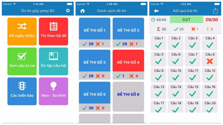 Ôn thi giấy phép lái xe trên iPhone