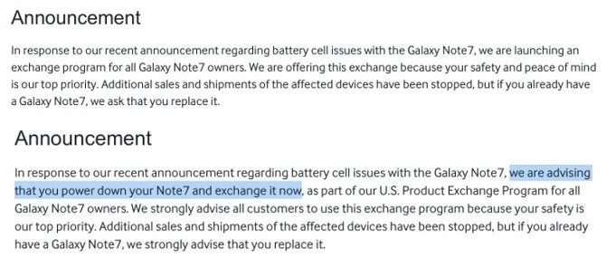 Samsung khuyến cáo người dùng 