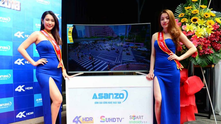 Asanzo ra mắt tivi màn hình cong 4K SUHD, giá từ 22 triệu đồng