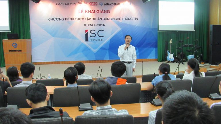 Trung tâm ISC – Quang Trung khai giảng khóa I chương trình thực tập dự án CNTT