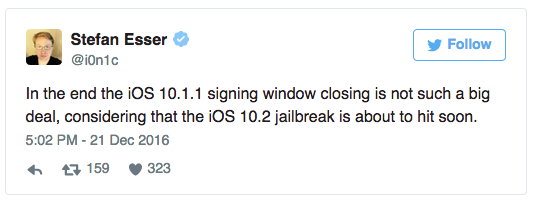 Jailbreak iOS 10.2 sắp xuất hiện