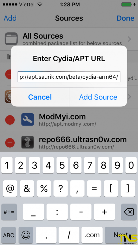 Hướng dẫn cập nhật Cydia cho iOS 10 để tương thích tốt với Yalu102