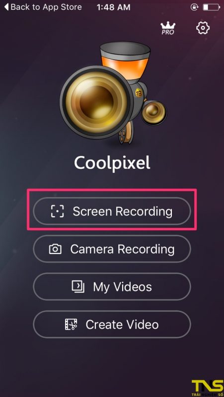 CoolPixel - quay màn hình iPhone chạy iOS 10