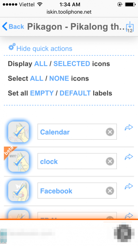 Cài theme Rồng Vàng Pikagon cho iPhone không cần jailbreak