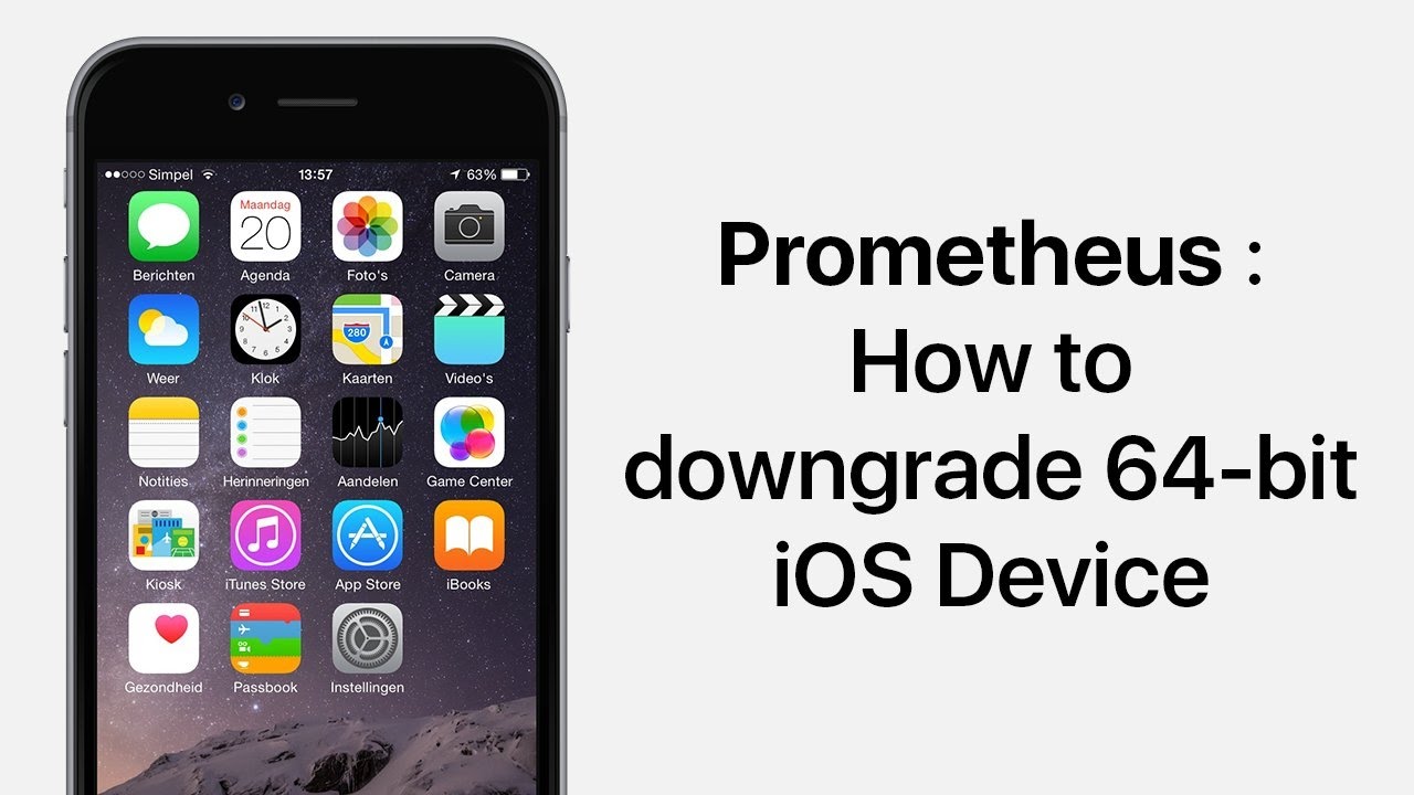 Video hướng dẫn downgrade iOS 10.2.1 về iOS 10.2 dùng Prometheus