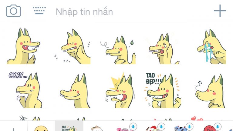 Zalo tung bộ sticker Rồng Vàng ăn theo Pikagon dành cho điện thoại