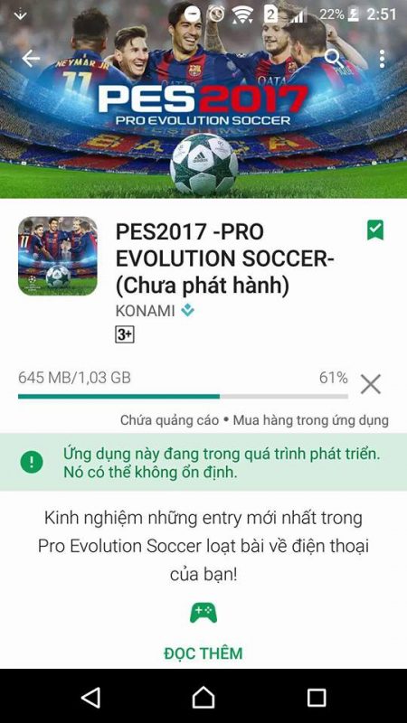 Hướng dẫn tải game PES 2017 cho iPhone và Android để trải nghiệm trước