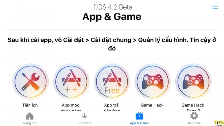 Hướng dẫn sử dụng ftOS để cài đặt game, ứng dụng bản quyền