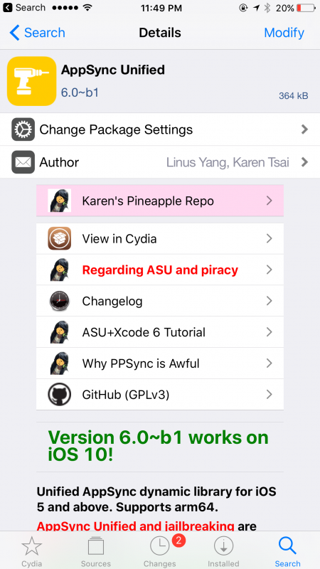 AppSync Unified 6.0 chính chủ đã ra mắt, chính thức hỗ trợ iOS 10 jailbreak