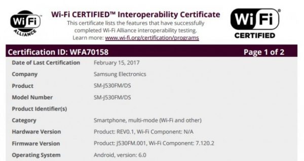 Galaxy J5 2017