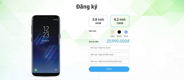 Galaxy S8 giá bao nhiêu