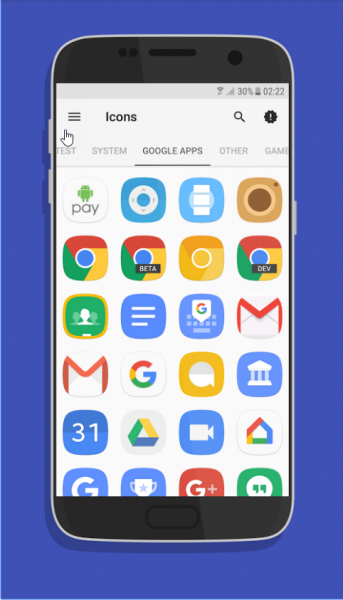 Icon Pack Galaxy S8