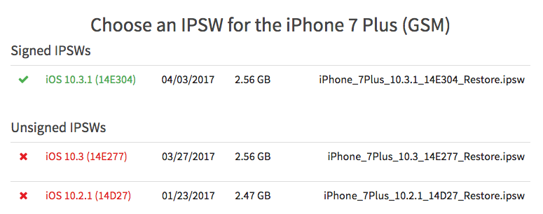 Apple chính thức khoá sign về 10.2.1 và 10.3